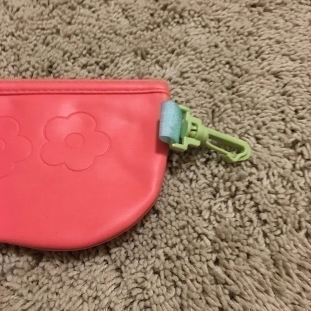 pink flower clinique soft padded glasses case